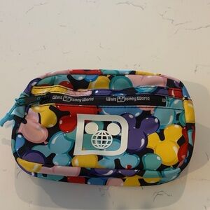 Disney Kids Multi-Color Mickey Balloon Zip Pouch